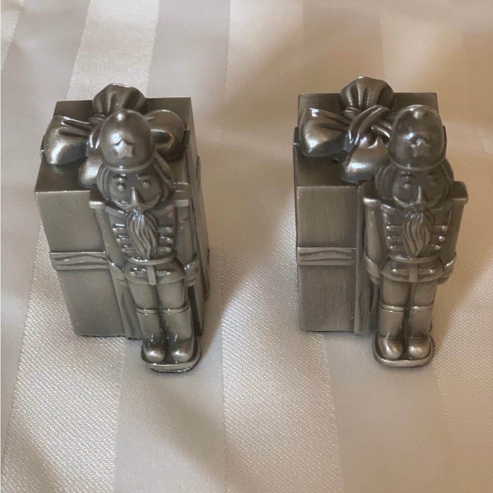 Vintage The Bombay Co  Nutcracker Pewter Salt & Pepper Shakers